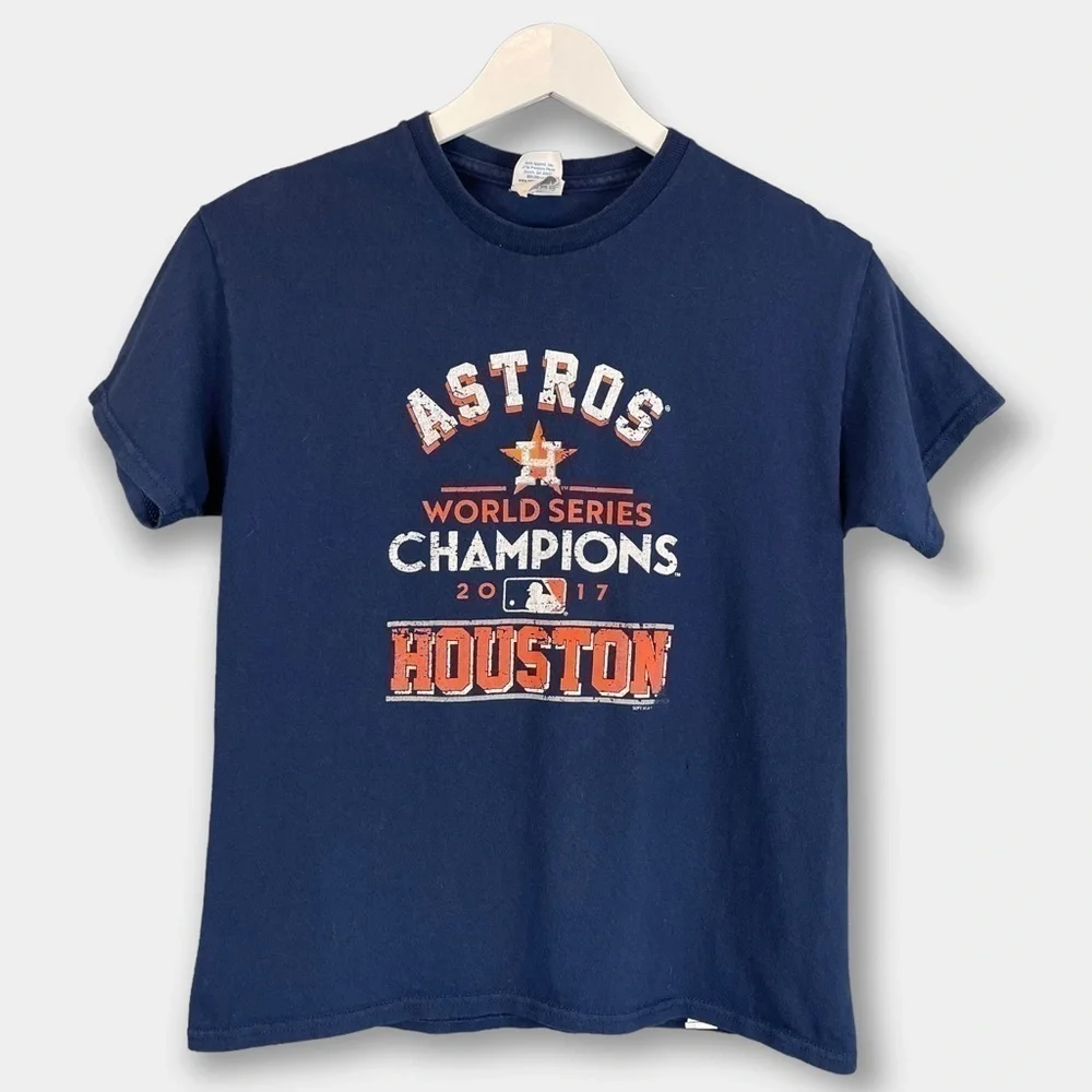 Houston Astros 2017 World Series Champions Tee Shirt Youth Size Large